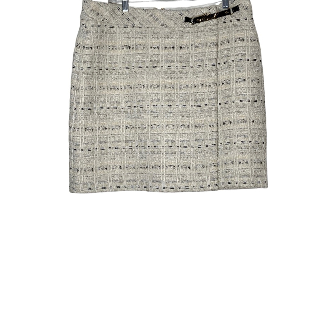 Karl Lagerfeld faux wrap skirt with sparkly threading. Size 12 NWT - Picture 3 of 9